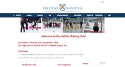 Desktop Screenshot of halifaxskatingclub.com